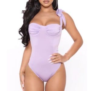 Brand new fashion nova lavender bodysuit